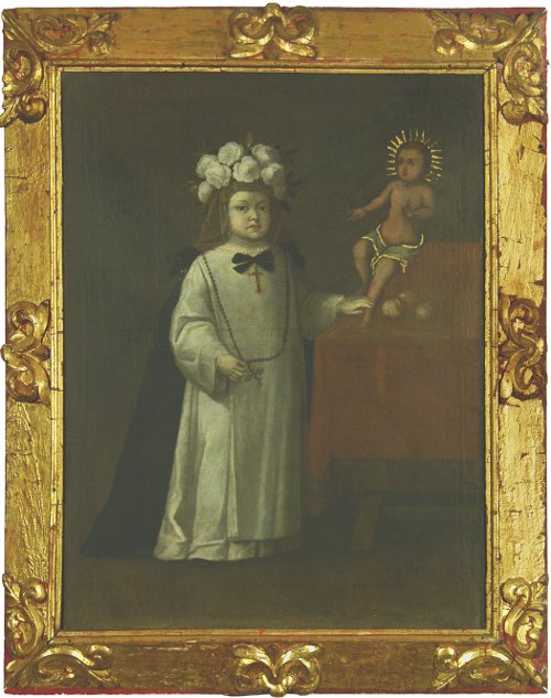 Retrato de Antonia Pastrana y Cabrera, siglo XVII. Colección Museo Colonial - Museo Iglesia Santa Clara, Mincultura. Reg. 03.1.023